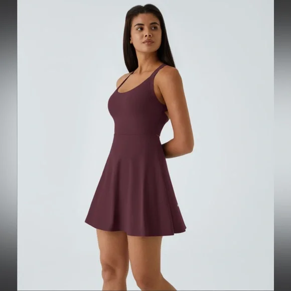 NWT HALARA Backless Twist Dance Active Dress - Easy Peezy sz XL - Picture 2 of 11